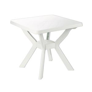 TAVOLI RESINA NILO BIANCHI 80X80